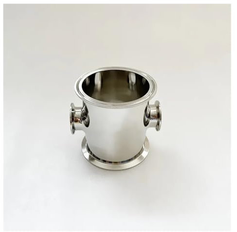 4 * 4 * 1.5 1.5 Tri Clamp Four-Way Pipe for Homebrew,+ Short Type Connector Pipe Fitting,H-120mm