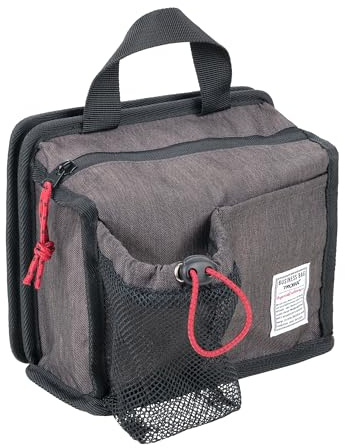 TROIKA Trolley Organizer Business ON TOP – Zwei Frontfächer – geräumiges Hauptfach mit Stiftschlaufe, Innenfach mit Reißverschluss – Polyester – anthrazit, schwarz Original