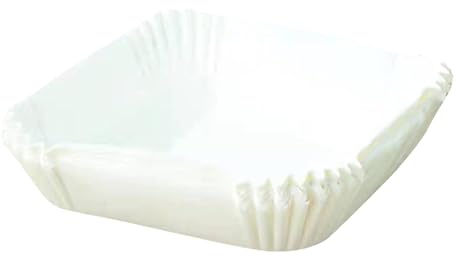 100 pezzi di carta da forno per friggitrice ad aria calda, 16 – 20 cm, carta da forno quadrata, resistente all'olio, antiaderente e impermeabile, per aria condizionata, forno, microonde