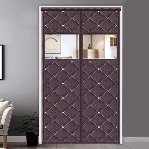 Zanzariera magnetica invernale per porta, isolante, antivento, per cucina e camera da letto, misura regolabile (180 x 250 cm), ad alta efficienza energetica, facile da installare, tiene lontani gli