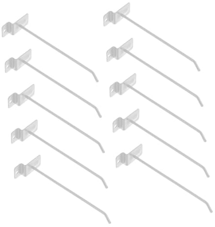 FIXOSHEE 10pièces Crochets Pour Panneau Perforé De Crochets Utilitaires Pour Présentoirs De Pour Étagères Et Produits Divers