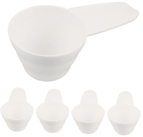 Hemobllo 5 Pezzi Dosatori in Plastica Bianco Misurini Compatti per Caffè Spezie e Proteine Utensili da Cucina Ergonomici per Cottura e Caffetteria