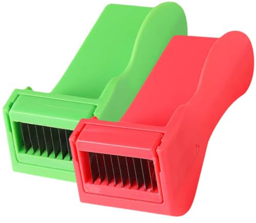 UTHCLO Lot de 2 Râpes à Haricots Verts Multifonctions Ustensiles Cuisine en Plastique Robuste Protège-Doigts Intégré Coupe-Légumes Polyvalent pour Légumes Frais Préparation