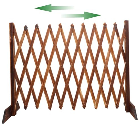 Bordo per Recinzione da Giardino, Bordo per da Giardino di Lunghezza Flessibile Installazione Facile Recinzione in Legno per Aiuole, Patio e Paesaggio, 14x47 in per da Rec