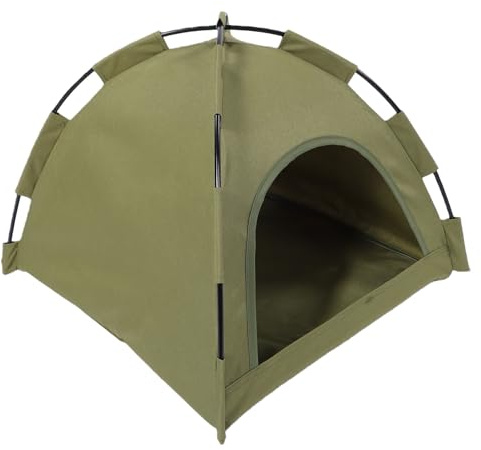 RiToEasysports Husdjurstält Katttälthus med 600D Oxford-tygnätfönster och Glasfiberstolpar Portabelt Litet Hundtält för Inomhusvila Resor Camping Små Husdjur (M)