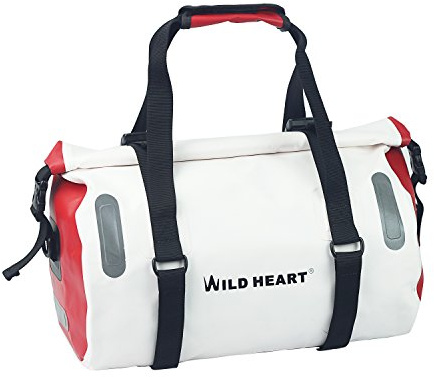 Wild Heart Sac à Dos étanche de 18 L pour vélo avec Coutures soudées, Sac à Dos Professionnel, Accessoires de Cyclisme (Blanc)