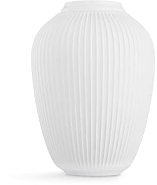 Kähler Bodenvase H50 Hammershøi dänisches Design Handarbeit für Blumen, Weiss
