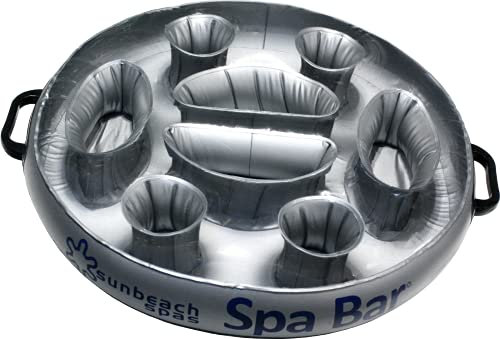 Sunbeach Round Spa Bar - Inflatable Floating Hot Tub Spas Snack & Drink Tray