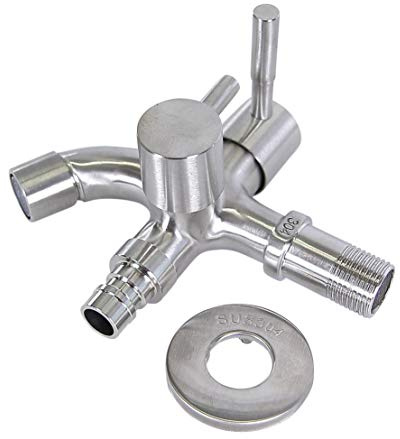 Soytich Edelstahl Kugelhahn Außenarmatur Wasserhahn Gartenhahn 1/2' (Garten43)