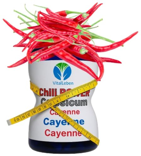 Red Chili Fat-BURNER CAPSAICIN 120 Kapseln BAUCH BEINE PO Fettbrenner POWER-Diät Unterstützung & (Fett) Stoffwechsel. OHNE Zusatzstoffe! 26595-120