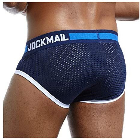 JOCKMAIL Sexy Men Underwear Briefs Mesh Shorts Sexy Mens Briefs Male Panties Breathable Cotton Underwear Boxers