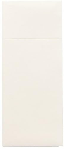 PAPSTAR Bestecktaschen, Airlaid 1/8-Falz 40 cm x 33 cm Weiss 86765 Serviettentaschen, 480 Stück