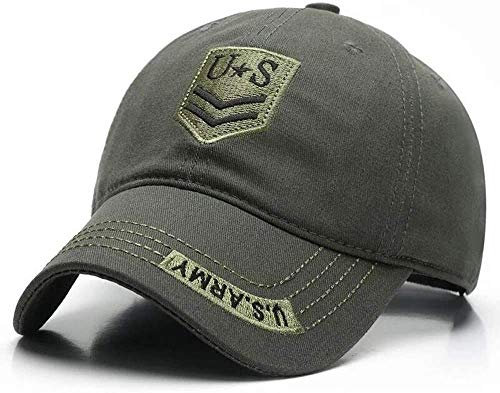 Camo Baseball Cap,Camouflage Army Cap Sport Cap Verstellbarer Sport Casual Sonnenblende Hut Atmungsaktiver Hut (Grün Unisex)
