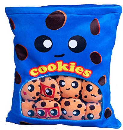 Ein Beutel mit käseigen Puffs gefülltes weiches Snack-Kissen, Plüsch-Puff-Kissen, Puppen, gefülltes Kissen, Sofakissen, Pudding, Lebensmittel, Puppen, Zuhause, Schlafzimmer, Dekoration Geschenk