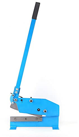 ROMYIX 125mm/200mm Bench Hand Lever Shear Manual Metal Shear Cutter,Heavy Duty Manual Plate Flat Metal Steel Sheet Cutting Cutter Shear Round Stock Metal Steel Sheet Cutting Shear Snips (125mm)