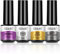 ROSALIND Base Coat Top Coat UV Nagellack,Gel Nagellack Unterlack und Überlack Set für Nägel Primer Set Gellack Gel Nägellack,Mattes Glanz-Finish und Langlebig