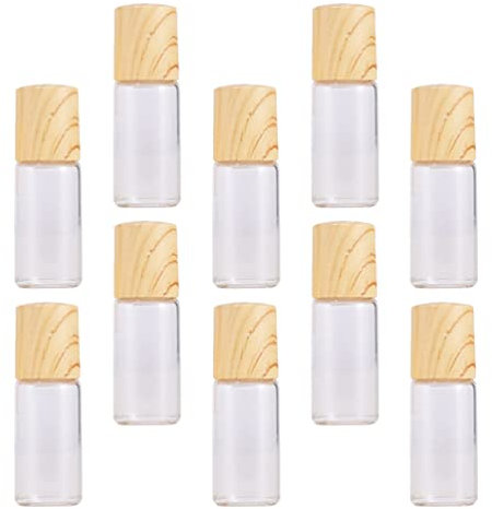 minkissy 10stücke Nachfüllbare Parfümflasche Aus Glas Roll Glasflaschen Für Ätherische Öle Leere Rollflaschen Zum Befüllen Mit Parfümölen Und Anderen Flüssigkeiten Platzsparend Und Leicht f