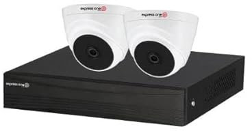 Sparky's Mate LTD Express One HDCVI 2MP 4 Channel 2 x Dome Camera Wired CCTV Camera Kit