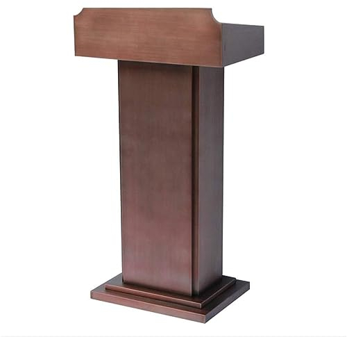 ASSICON Schräges Podium Podiumsständer aus Edelstahl, Rednerpult, Empfangspult, tragbares Podium für Hotels, Seminare, Hochzeiten und Klassenzimmer Bodenstehendes Podium