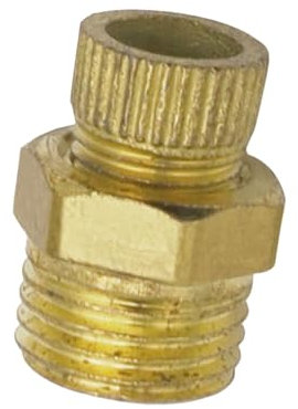 Oshhni Valvole di scarico del compressore d'aria da 5 pezzi, rubinetto di scarico Raccordo per tubo dell'aria in rame durevole, tappo di scarico dell'acqua