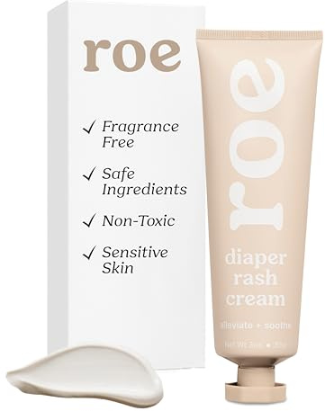Roe Wellness- Diaper Rash Cream Paste Ointment W/Zinc Oxide | Maximum Strength Diaper Rashes Soothing Cream, Ointment for Babies