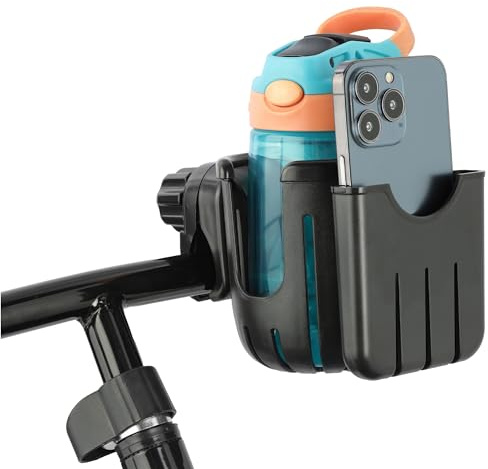 Navaris Accessori per Passeggino Universali Ganci - Portaoggetti - Porta Oggetti - Porta Biberon Porta Cellulare - Portacellulare Universale - Porta Bicchiere Porta Telefono
