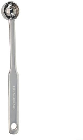 1 Piece Tablespoon Scoops with Long Handle, Stainless Steel Coffee Measuring Spoon, Measuring Tablespoon for Coffee Milk Fruit Powder(4 ML)