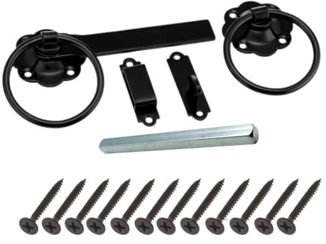 Black Ring Gate Latch, Garden Gate Latch, Door Catch, Gate Latches, Gate Latch, Door Latch, Gate Lock, Door Latches, Garden Gate Latches and Catches, Shed Door Latch, Shed Latch,