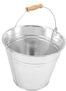 SdaryWare Cubo para Chimenea, contenedor para Cenizas, contenedor para Guardar Cenizas Calientes, Cubo de Agua de Playa con asa.