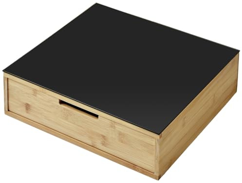 KESPER 58953 Box med låda och 8 fack/kaffekapsel-box/tebox/tepås-låda