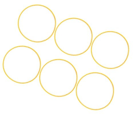 Mobestech 6pcs Cotton Candy Dispenser Belts Reusable Belts for Indoor Candy Making Machines Cotton Maker Supplies