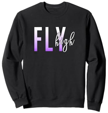 Purple Fly High Purple Graphic Sudadera