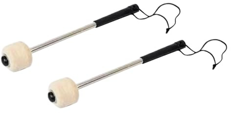 Baquetas De Percusión,Palillos De Fieltro Para Tambor De Lengüetas - Set De 2 Baquetas Antideslizantes Para Tímpanos Para Práctica Escolar Y Clases De Música