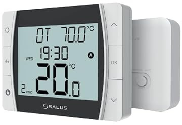 Salus DT600RF - Wireless Programmable Thermostat & Receiver (Opentherm & Boiler Plus Compliant)