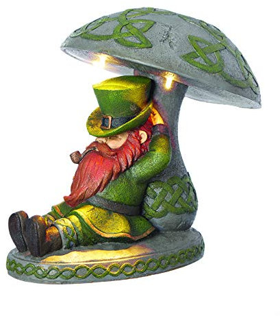 Romersk trädgård staty, sten, flerfärgad, 25,4 cm