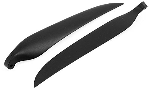 Aexit Pair RC Electrical equipment Glider Plane Black Plastic Folding Propeller Vanes 356mmx203mm