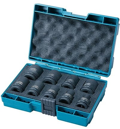 Makita B-66232 Steckschlüssel-Satz 9 teilig 1/2, 12 x 10 x 6 cm