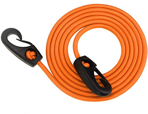 Fyearfly Kajak-Paddelleine, 189cm Elastische Schnur Bootfahren Kajak-Paddel-Sicherheits-Rutenleine mit Karabiner zum Paddeln