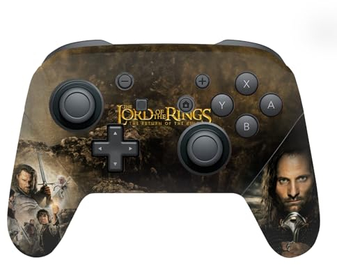 Head Case Designs Offizielle The Lord of The Rings The Return of The King Haupt Darsteller Posters Vinyl Haut Gaming Aufkleber Abziehbild Abdeckung kompatibel mit Nintendo Switch Pro Controller