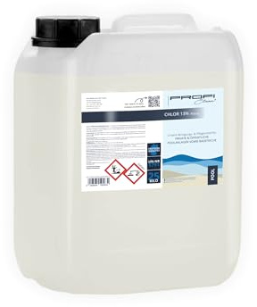 PROFI-Clean® Chlor 13% Aktivchlor Flüssig 25 Kg / 20 Liter Kanister | Poolreinigung & Wasserdesinfektion Für Pool, Whirlpool und Schwimmbad
