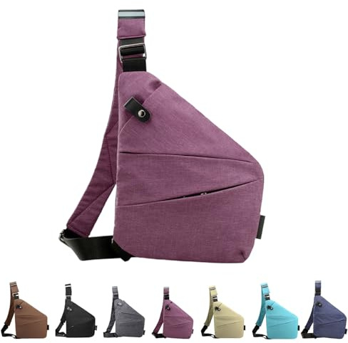 Anti Diebstahl Tasche Damen Herren, Wasserresistent Sling Bag