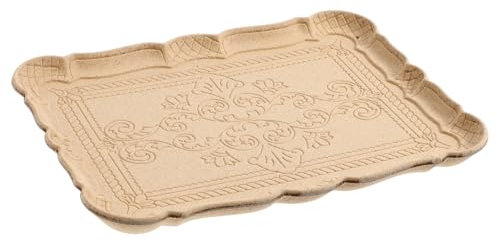 GARVALON Plateau Vintage Bois Pour Bijoux Service à Thé Décoration Nordique Et Minimaliste Pour Salon Et Fêtes