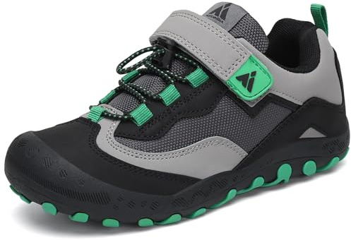 Mishansha Enfant Chaussures de Trekking Garçon Fille, Noir d'encre 37