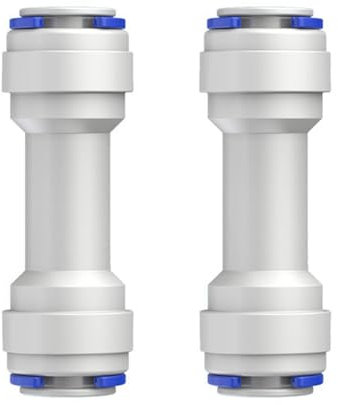 2Pcs Single Way Check Valves 3/8Inch Push to Connecting Check Valves Quick Connecting Fitting for Water