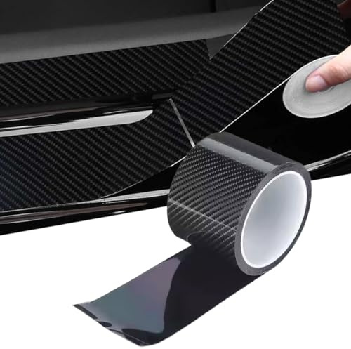 DOKRIN Pellicole protettive per vernici e accessori,(5CM*10M) Adesivo di protezione antigraffio per pedale del freno in fibra di carbonio 3D per auto