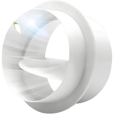 Obturateur anti-retour pour conduit de ventilation d'extracteur Clapet anti-retour Système de prévention du flux d'air Conduit à clapet Installation facile blanc 125mm