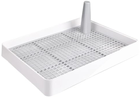 CTIRCHIU Inodoro Abierto para Perros, Orinal de Plástico PP Resistente | Bandeja Resistente a Impactos, Malla Reforzada, Fácil Limpieza, Adecuado Patios