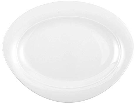 Seltmann Weiden 001.686292 Servierplatte oval, 34.9 x 27.3 x 2.5 cm, Weiß