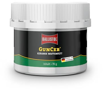 BALLISTOL 23771 GUNCER Keramik-Waffenfett 70g Dose – Temperaturbeständige Waffenpflege, Schmiermittel, Korrosionsschutz, farblos