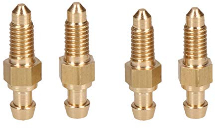 AB Tools Messing Bremssattel Entlüftungsnippelschraube Entlüftungsschraube M6x1mm 4Pack